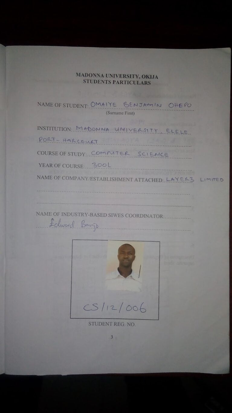 HOW TO WRITE A PERFECT IT OR SIWES LOGBOOK : Undergragra