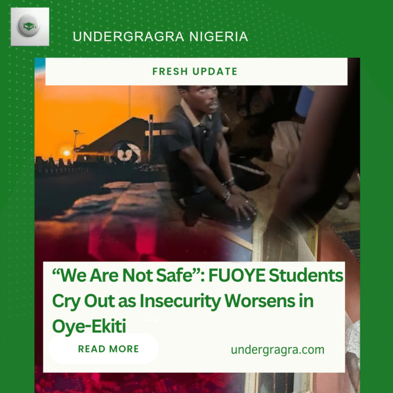 “We Are Not Safe”: FUOYE Students Cry Out as Insecurity Worsens in Oye-Ekiti